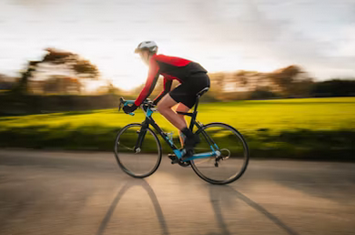 Man on a bicycle